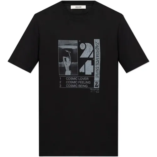 Bedrucktes T-Shirt , Herren, Größe: L - Zadig & Voltaire - Modalova