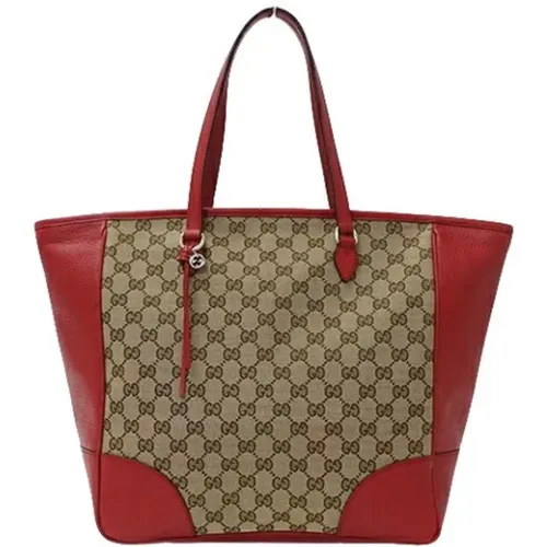 Pre-owned Tote Bags, female, , Size: ONE SIZE Pre-owned Canvas gucci-bags - Gucci Vintage - Modalova