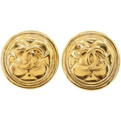 Pre-owned Jewellery, female, , Size: ONE SIZE Pre-owned Fabric earrings - Chanel Vintage - Modalova