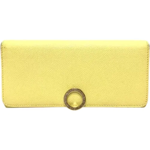 Pre-owned Wallets, female, , Size: ONE SIZE Pre-owned Leather wallets - Bvlgari Vintage - Modalova