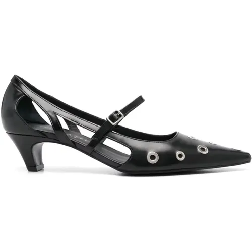 Punk Pumps with Metal Detailing , female, Sizes: 4 1/2 UK, 5 1/2 UK, 4 UK - Roberto Festa - Modalova