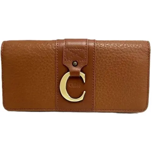 Pre-owned Wallets, female, , Size: ONE SIZE Pre-owned Leather wallets - Chloé Pre-owned - Modalova