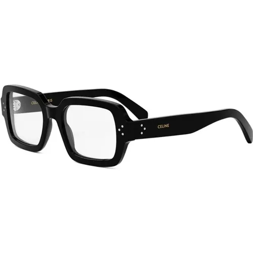 Quadratische Brille Schwarz Glänzendes Gestell - Celine - Modalova