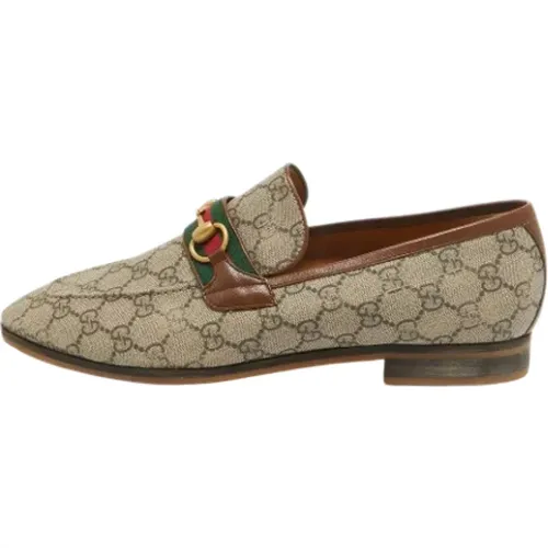 Pre-owned Canvas flats , male, Sizes: 11 UK - Gucci Vintage - Modalova