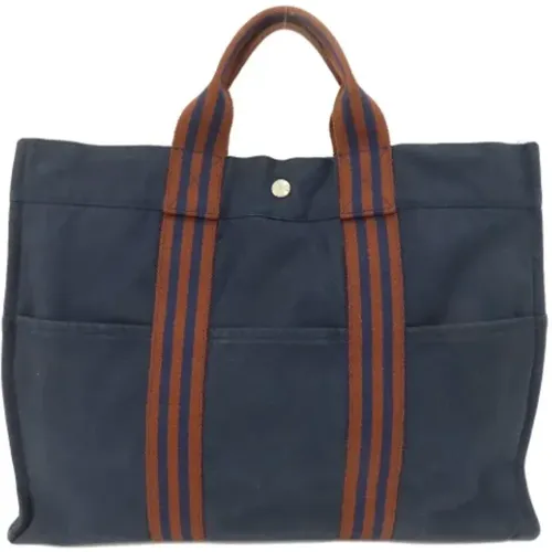 Pre-owned Canvas handbags , female, Sizes: ONE SIZE - Hermès Vintage - Modalova