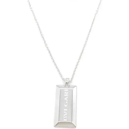 Pre-owned Jewellery, female, , Size: ONE SIZE Pre-owned White Gold necklaces - Bvlgari Vintage - Modalova