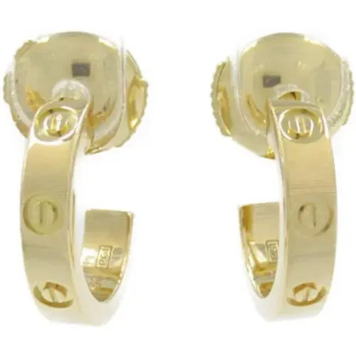 Pre-owned Jewellery, female, , Size: ONE SIZE Pre-owned Gold earrings - Cartier Vintage - Modalova