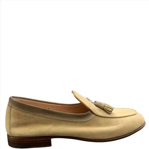 Suede Loafers with Leather Soles , male, Sizes: 7 UK, 8 1/2 UK, 6 1/2 UK - Santoni - Modalova
