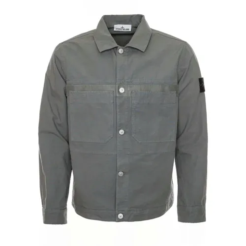 Kent Collar Overshirt , male, Sizes: M, 2XL - Stone Island - Modalova