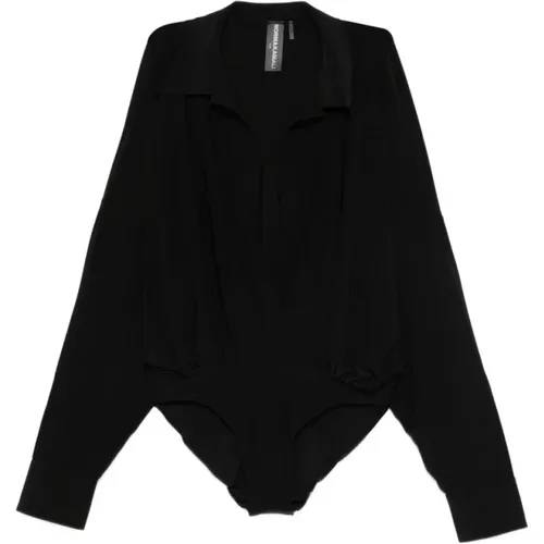 Body, female, , Size: S Fitted Bodysuit with Long Sleeves - Norma Kamali - Modalova