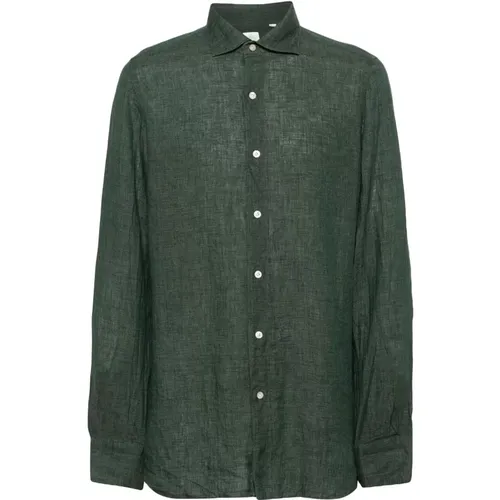 Linen shirt , male, Sizes: L, XL - Finamore - Modalova