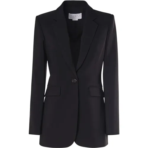 Blazers, female, , Size: S Single-Breasted Button Jacket Italy - Genny - Modalova