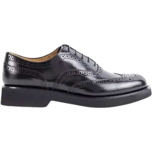 Leather Richelieu Shoe , female, Sizes: 5 1/2 UK, 4 1/2 UK, 5 UK, 4 UK, 3 UK - Church's - Modalova