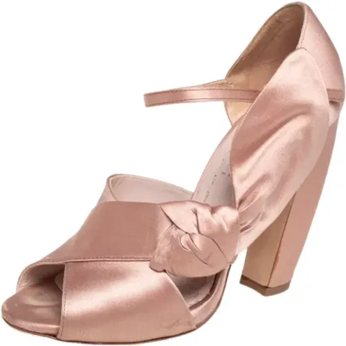 Pre-owned Satin heels , Damen, Größe: 36 EU - Miu Miu Pre-owned - Modalova
