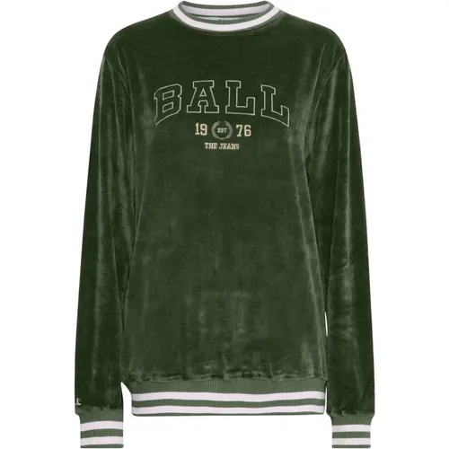 Gestreifter Rose Sweatshirt , Damen, Größe: L - Ball - Modalova