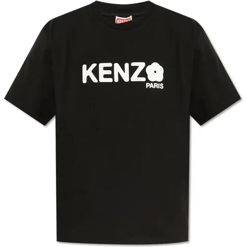 T-Shirts, male, , Size: M T-shirt with printed logo - Kenzo - Modalova