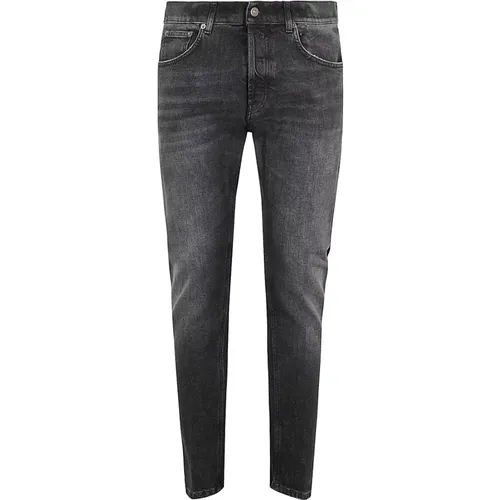 Schwarze Gewaschene Denim Hose - Dondup - Modalova