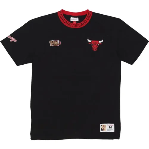 T-Shirts, male, , Size: XL Chicago Bulls Vintage Logo Tee - Mitchell & Ness - Modalova