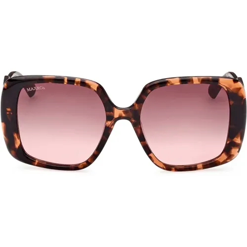Oversized Square Sunglasses with Gradient Lens , female, Sizes: 56 MM - Max & Co - Modalova