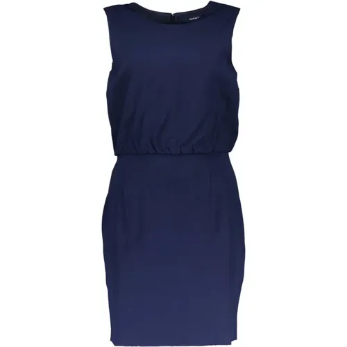Short Dresses, female, , Size: 2XL Navy Sheath Dress - Gant - Modalova