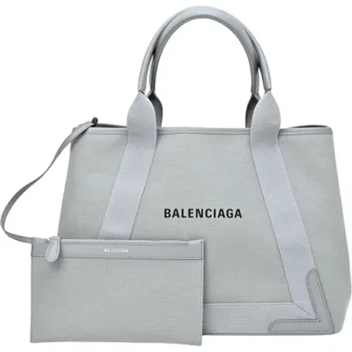 Pre-owned Tote Bags, female, , Size: ONE SIZE Pre-owned Canvas handbags - Balenciaga Vintage - Modalova