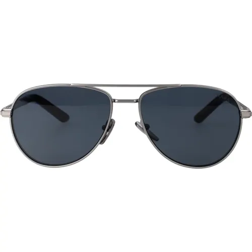 Sunglasses, male, , Size: 60 MM Stylish Sunglasses with Unique Design - Prada - Modalova