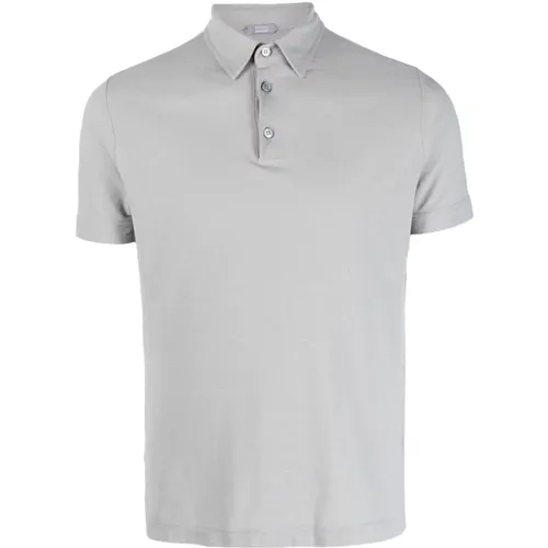 Modernes Polo Shirt , Herren, Größe: 2XL - Zanone - Modalova