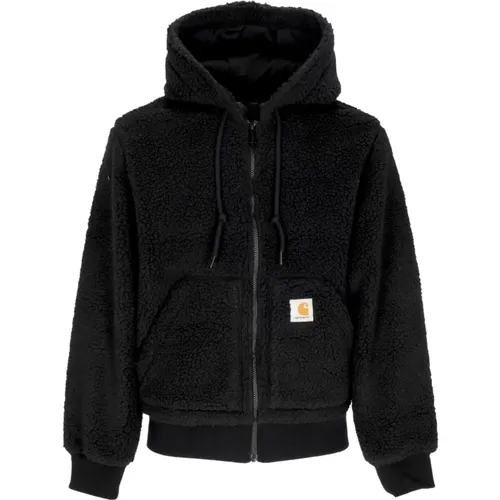 Schwarze Aktive Futter Sherpa Kapuzenjacke , Herren, Größe: L - Carhartt WIP - Modalova