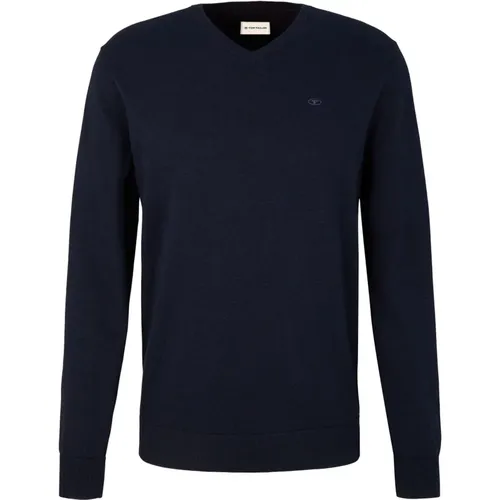 Pullover V-Ausschnitt Pullover Sweater V-Neck TT Basic LS - Tom Tailor - Modalova