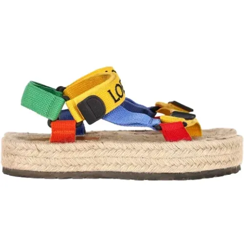 Pre-owned Sandals, female, , Size: 5 US Pre-owned Canvas espadrilles - Loewe Pre-owned - Modalova