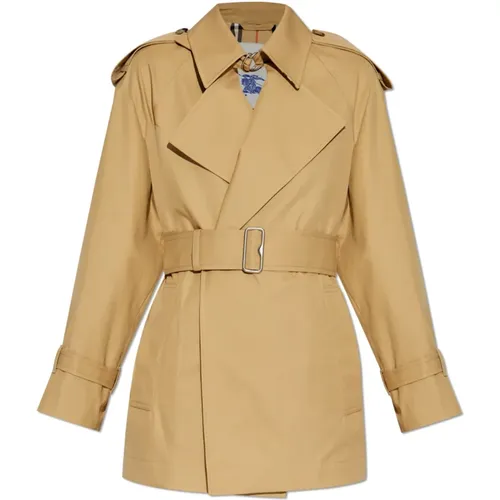 Cotton Trench Coat , female, Sizes: XS, 2XS, S, 3XS, M - Burberry - Modalova