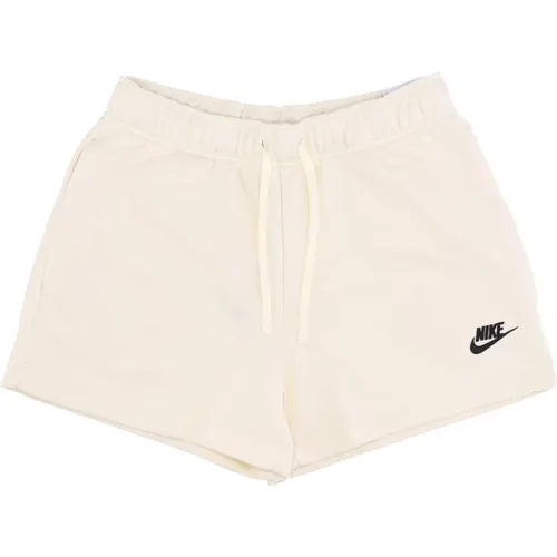 Mid-Rise Club Fleece Shorts , Damen, Größe: M - Nike - Modalova