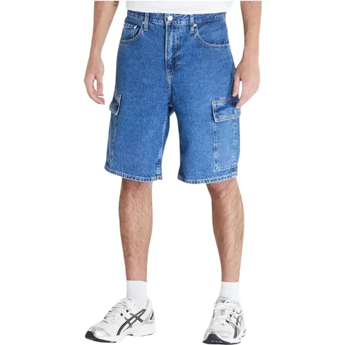 Vintage Bermuda Denim Shorts Kollektion , Herren, Größe: W38 - Calvin Klein Jeans - Modalova