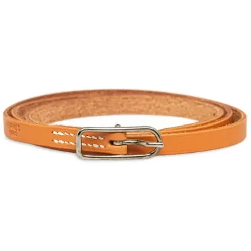 Pre-owned Jewellery, female, , Size: ONE SIZE Pre-owned Leather bracelets - Hermès Vintage - Modalova