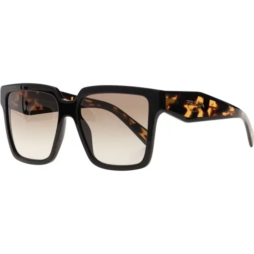 Geometric Oversized Sunglasses with Futuristic Design , female, Sizes: ONE SIZE - Prada - Modalova