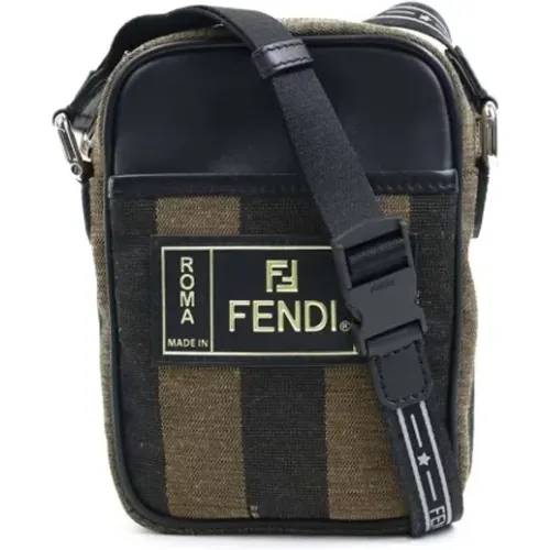 Pre-owned Cross Body Bags, female, , Size: ONE SIZE Pre-owned Canvas shoulder-bags - Fendi Vintage - Modalova