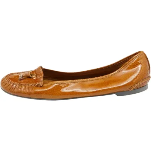 Pre-owned Flats, female, , Size: 10 US Pre-owned Leather flats - Sergio Rossi Pre-owned - Modalova