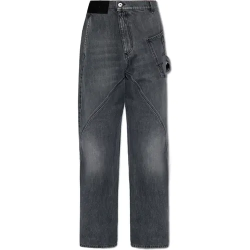 Jeans mit Logo , Herren, Größe: W34 - JW Anderson - Modalova