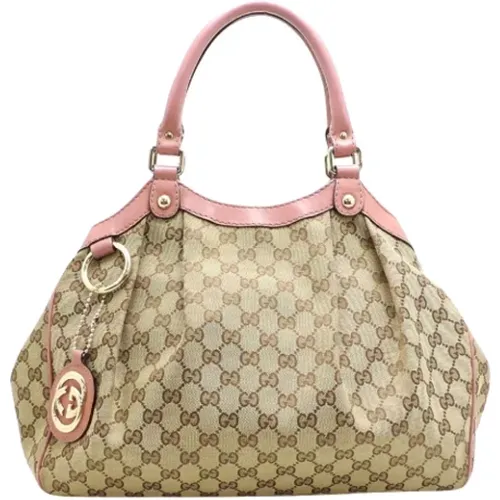 Pre-owned Tote Bags, female, , Size: ONE SIZE Pre-owned Canvas totes - Gucci Vintage - Modalova