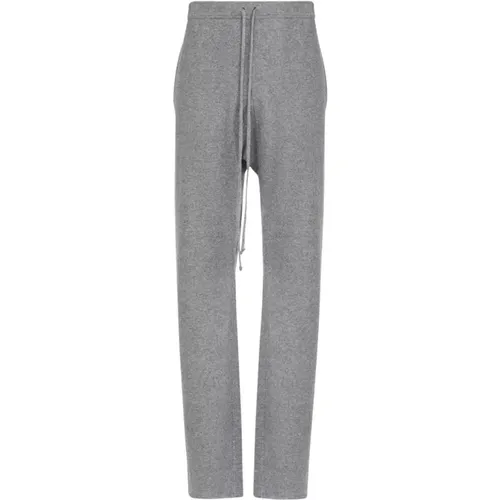 Sweatpants, male, , Size: M Wool Cashmere Drawstring Trousers - Maison Margiela - Modalova