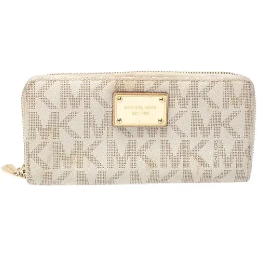 Pre-owned Wallets, female, , Size: ONE SIZE Pre-owned Coated canvas wallets - Michael Kors Pre-owned - Modalova