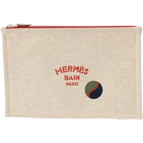 Pre-owned Cotton pouches , female, Sizes: ONE SIZE - Hermès Vintage - Modalova