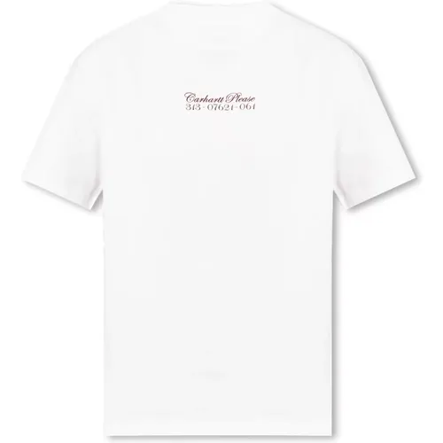 T-Shirt mit Logo , Damen, Größe: XS - Carhartt WIP - Modalova