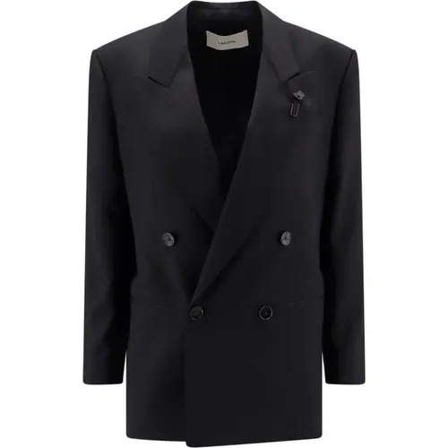 Double-Breasted Wool Blazer , female, Sizes: S, XL, L, M, XS - Lardini - Modalova