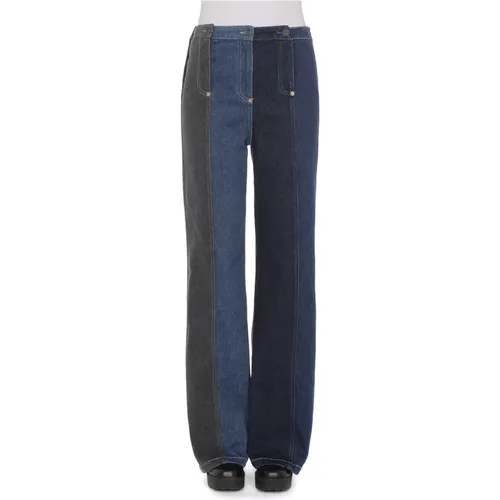 Klassische Gerades Jeans , Damen, Größe: M - Moschino - Modalova