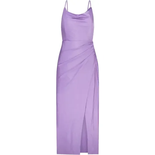 Shiny A-Line Cocktail Dress with Side Slit , female, Sizes: L, M, S - Vera Mont - Modalova
