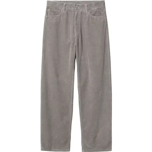 Cordhose Regular Fit Grau , Herren, Größe: W33 - Carhartt WIP - Modalova