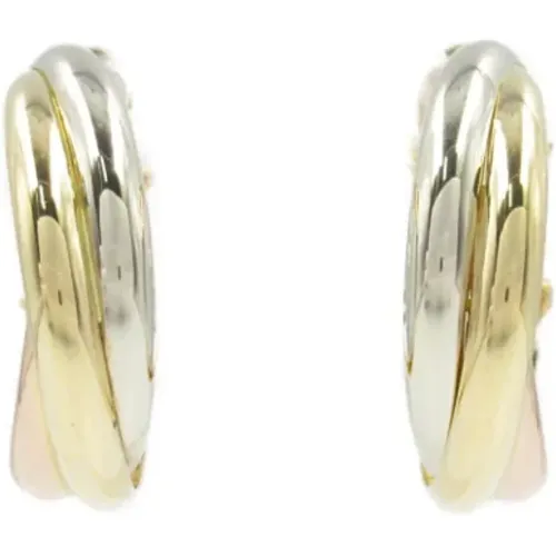 Pre-owned Jewellery, female, , Size: ONE SIZE Pre-owned Metal earrings - Cartier Vintage - Modalova