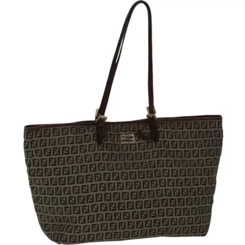 Pre-owned Tote Bags, female, , Size: ONE SIZE Pre-owned Canvas totes - Fendi Vintage - Modalova