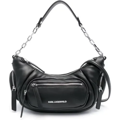 Tasche Kcity M Schwarz Gepolstert Taschen - Karl Lagerfeld - Modalova